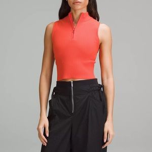 Orange Lululemon Cut out Top